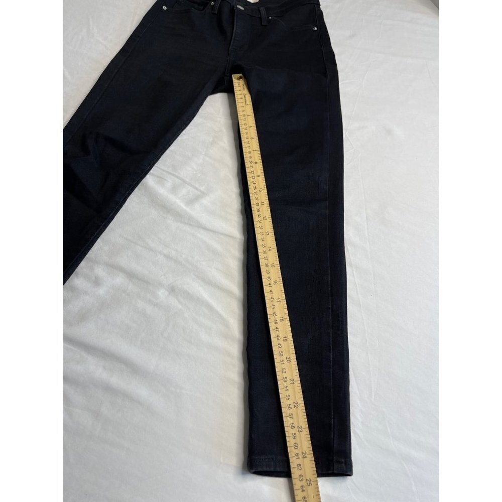 Levis 311 Women's SZ 26 Shaping Skinny Denim Black Jeans High Waist - Picture 9 of 10